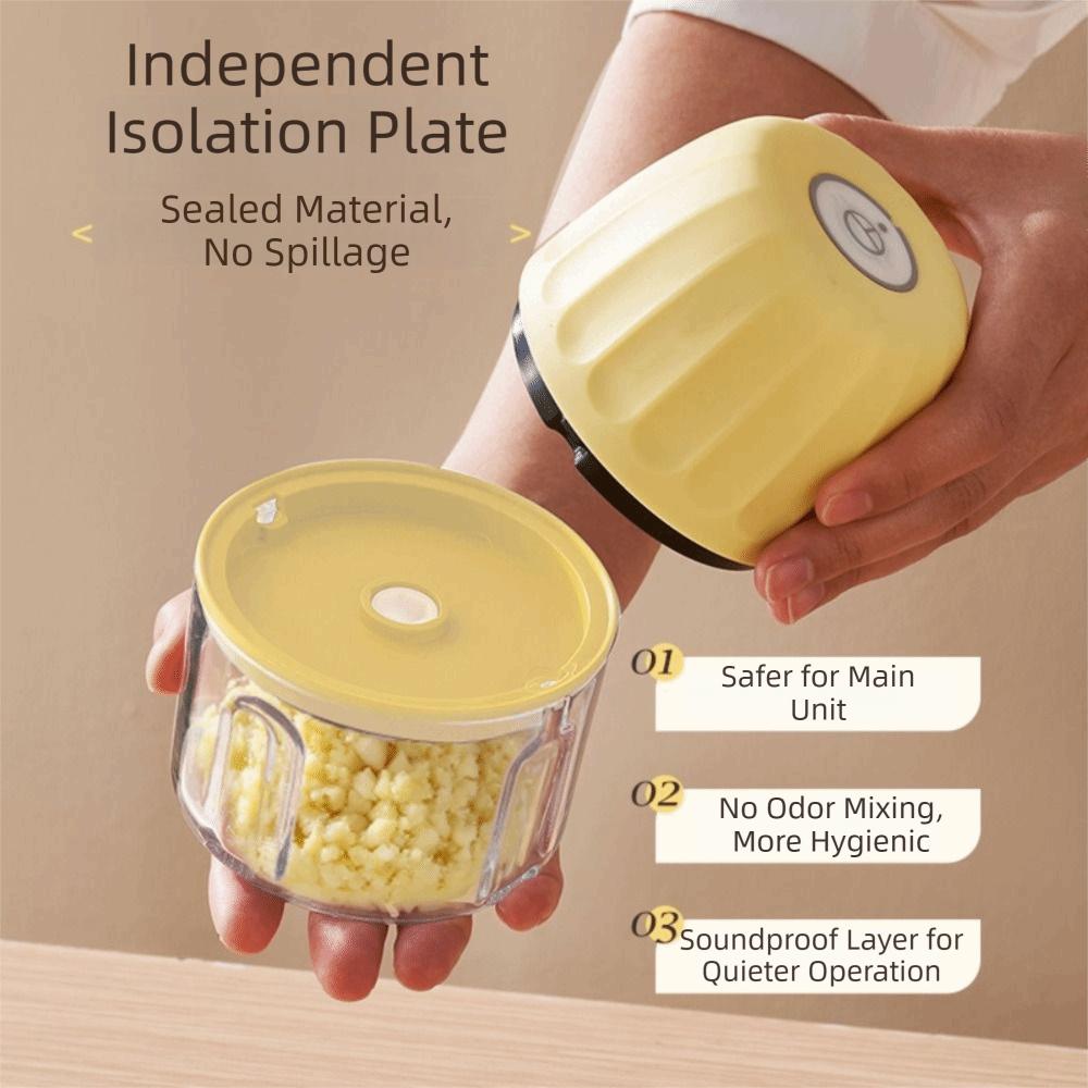 Electric Electric Garlic Crusher Small-Sized Wireless Blender Garlic Grinder  Chopping Garlic