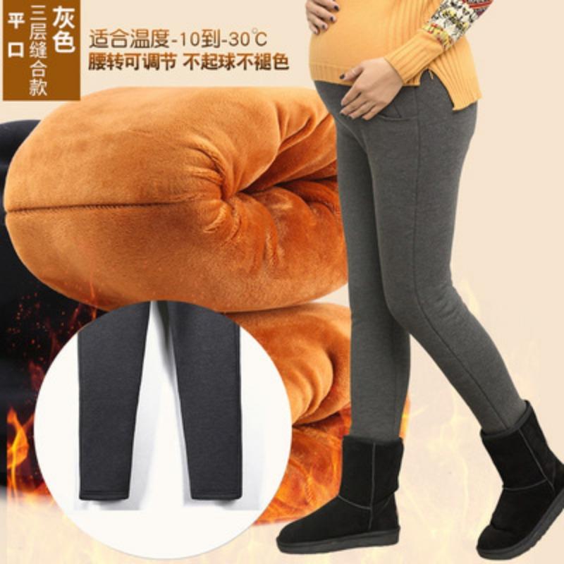 

Брюки для беременных зимние бархатные утолщенные верхняя одежда теплые хлопковые брюки поддержка живота леггинсы северные трехслойные брюки утолщенные теплые XXXL