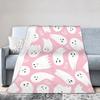 Halloween Pattern Ghosts Pumpkin Blankets Coral Fleece Plush Summer Air Conditioning Warm Throw Blanket for Bed Car Rug Piece