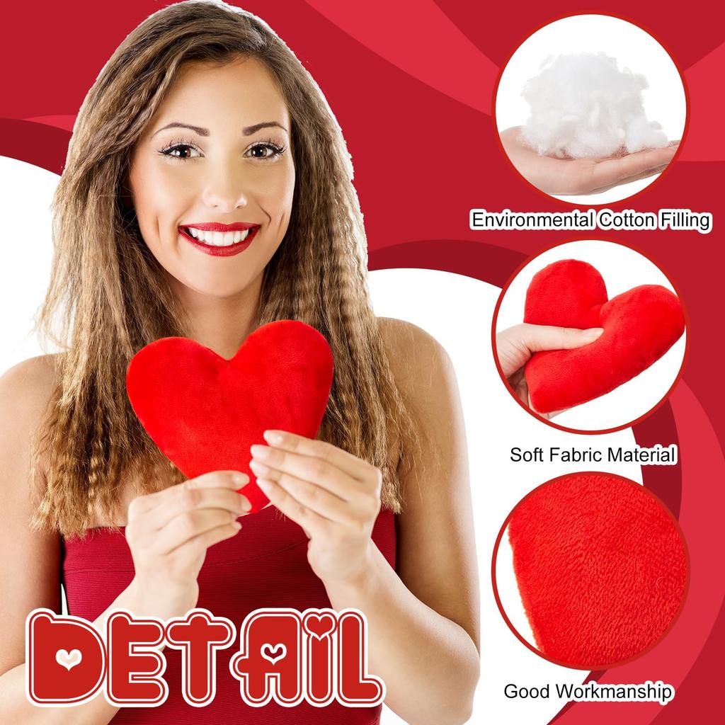 Valentine's Day Red Love Plush Toy 24pc