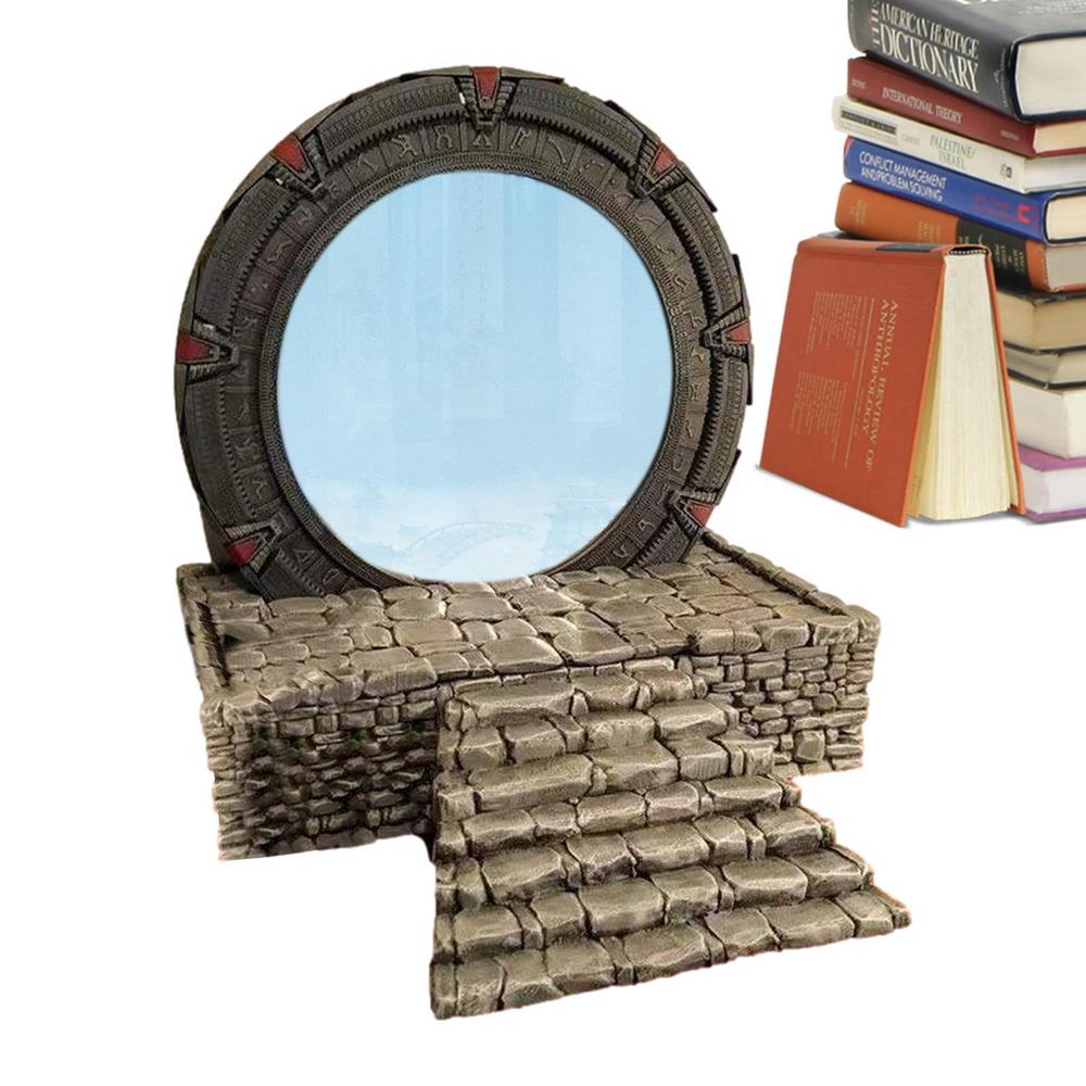 Star Gate Light Mirror Table Decoration LED Atlantis Universe Cosplay Prop Anime Collectable Home Ornament Sculpture Model Gift