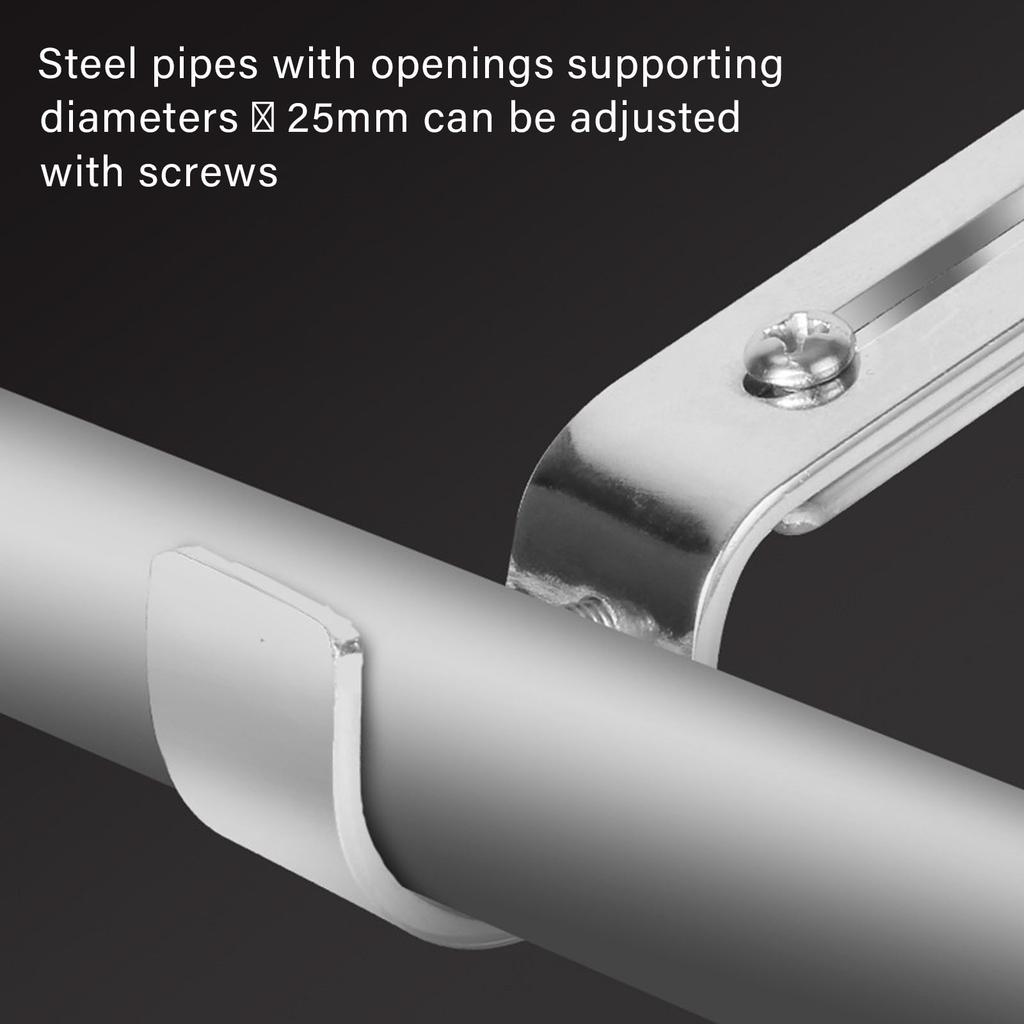 Regulowany uchwyt na karnisz, wytrzymałe uchwyty na karnisze 4 sztuki, haki na karnisze, wieszaki na ścianę, przedłużacz uchwytu na zasłony