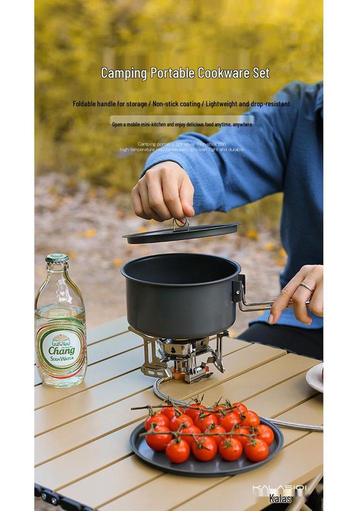 3-Piece Lightweight Outdoor Camping Cookware Set