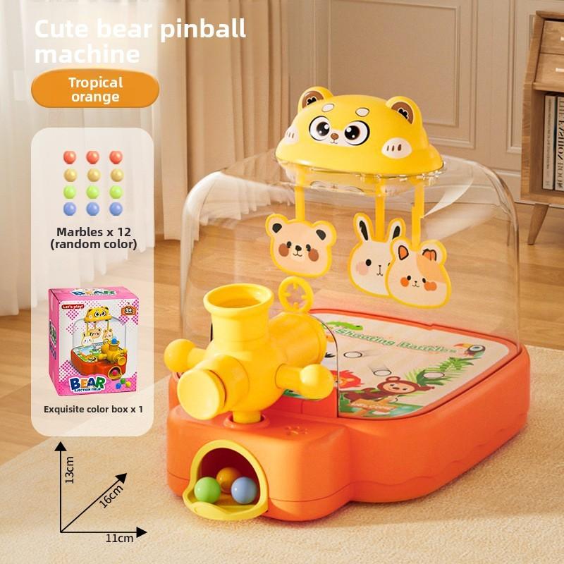 Bear Marble Machine Toy With Pressing Shooting Fun For Kids Indoor Play And Educational Development