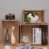 Handle Wood Nesting Storage Crates Handcrafted Storage Container Wood Basket  Vegetable