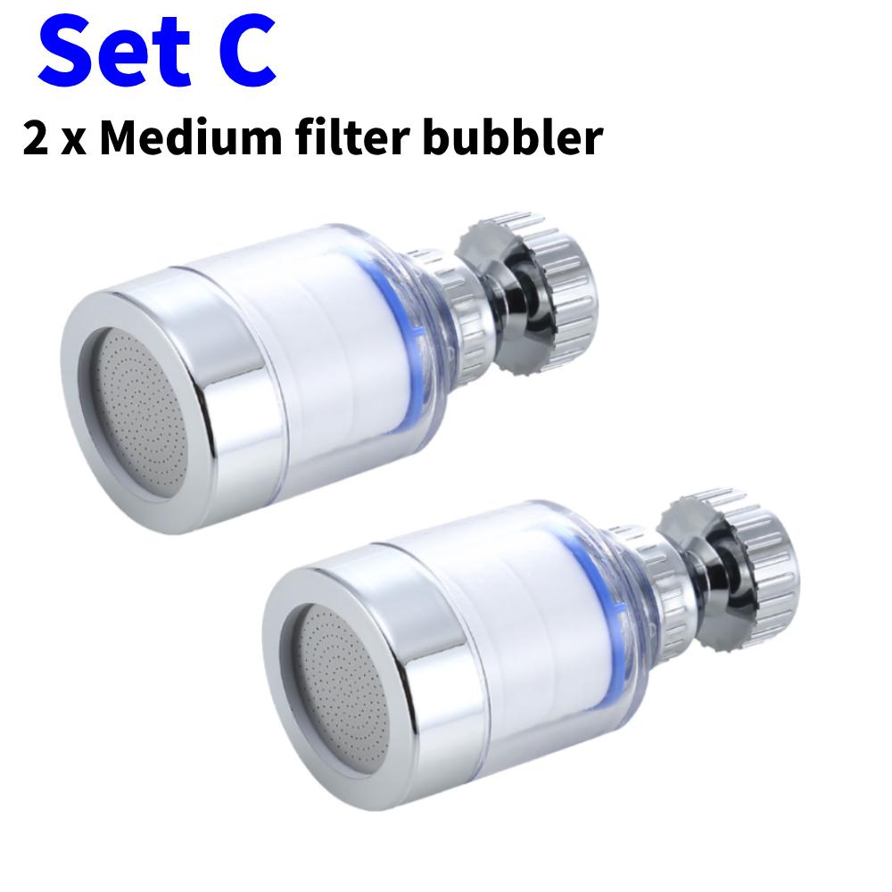 Faucet Filter Element Bubbler Water Filter Purifier For Bathroom Shower PP Cotton Remove Chlorine Heavy Metal For Kitchen Faucet