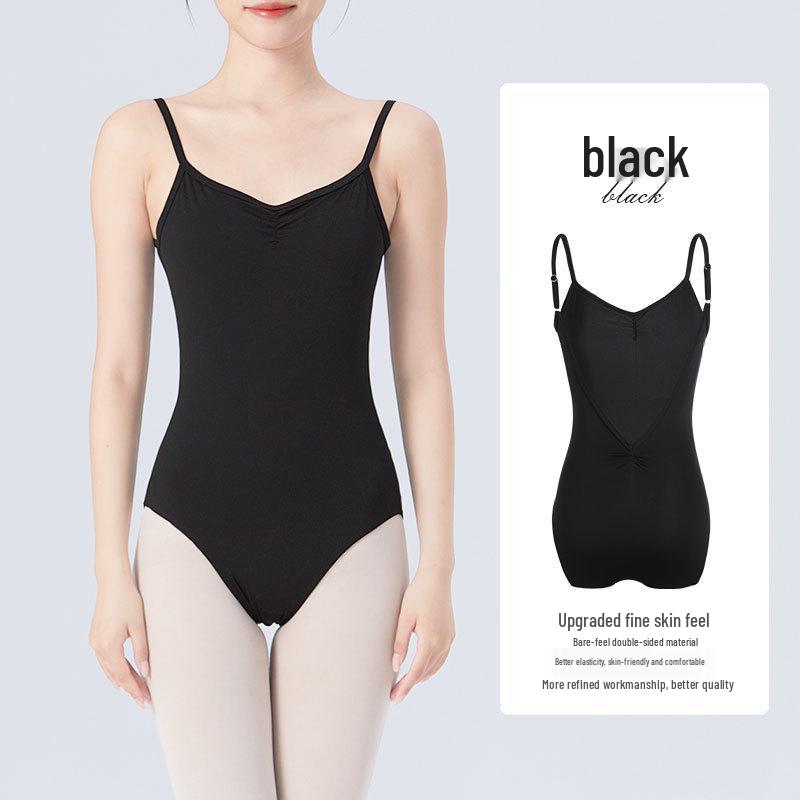 

Women s Ballet Practice High-Cut Leotard with Straps - Dancewear for Art Students with Open Back Design S