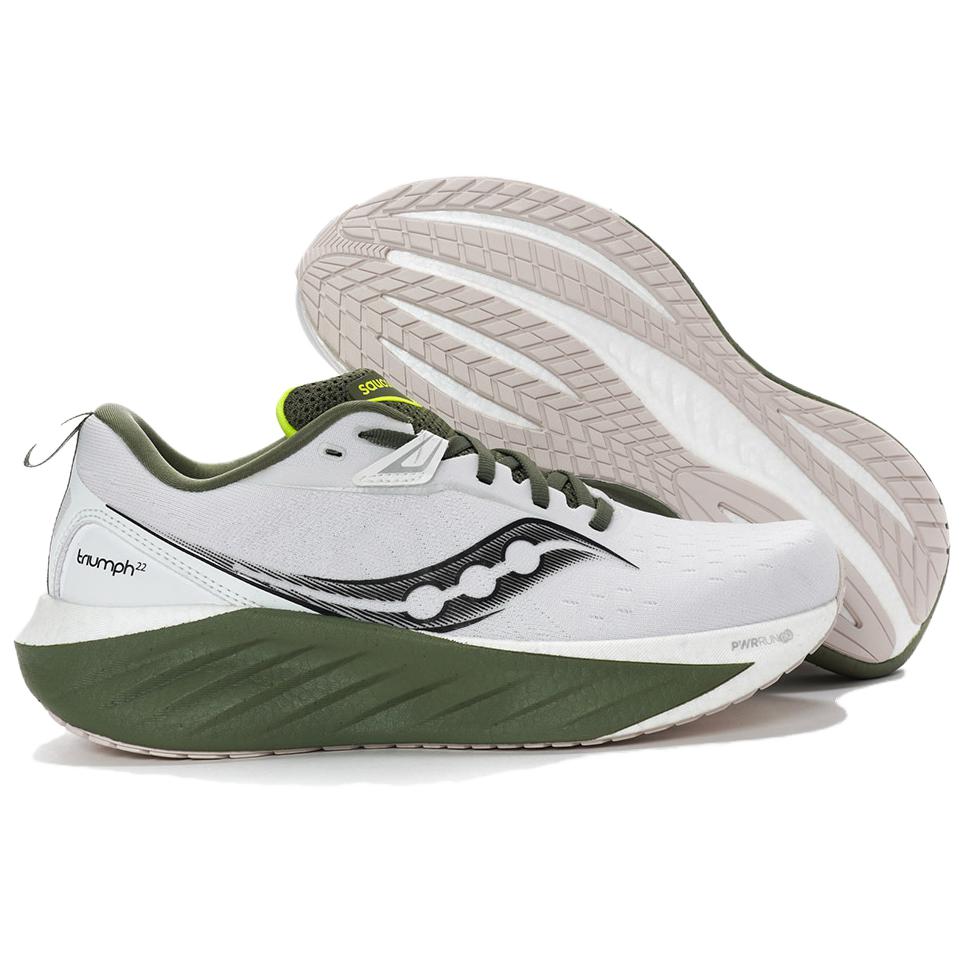 Saucony Triumph 22 White Olivine Men Sneakers S20964-136