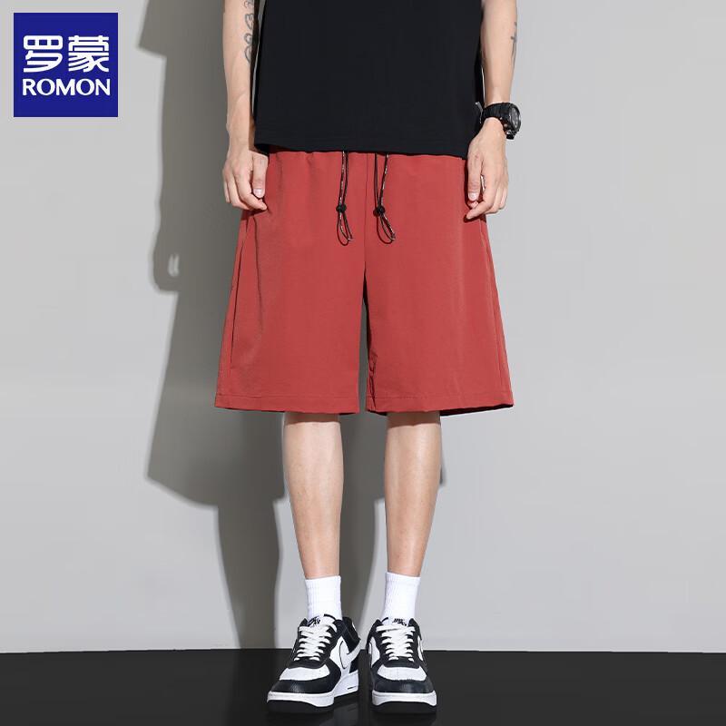 Luomeng Men's Summer Loose Fit Beach Shorts