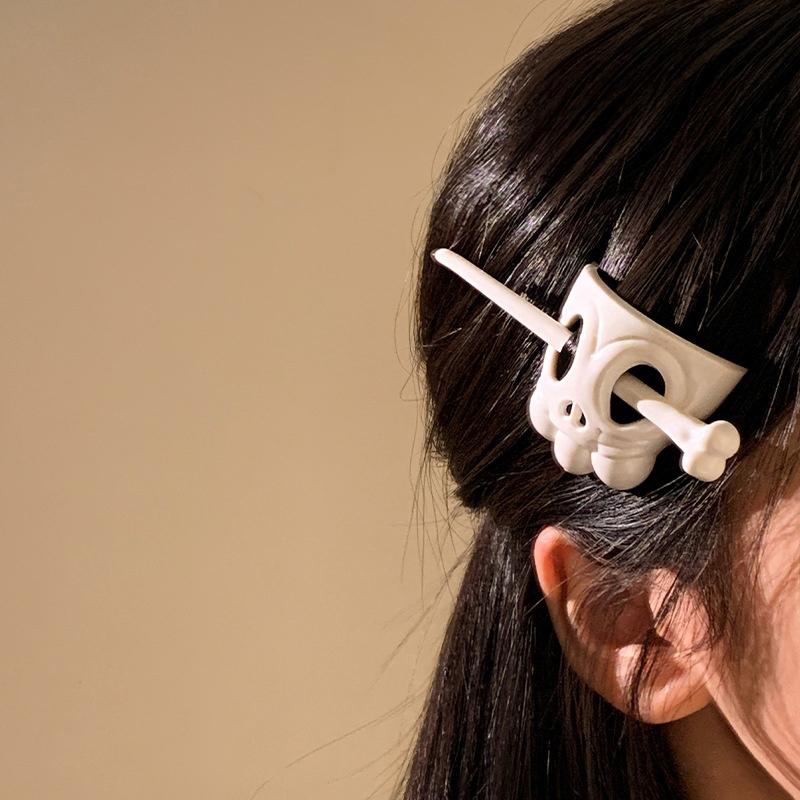 Funny Ghost Skull Hair Sticks Skeleton Hairpin Women Hairclip Headwear Accessories Hair Accessory