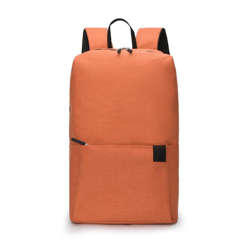 Solid color backpack, colorful outdoor student bag, small backpack, travel bag