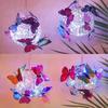 1 Piece Colorful Butterfly Solar Globe Light Outdoor Patio Garden Decorative Hanging Tree Lights Holiday Mood Lighting