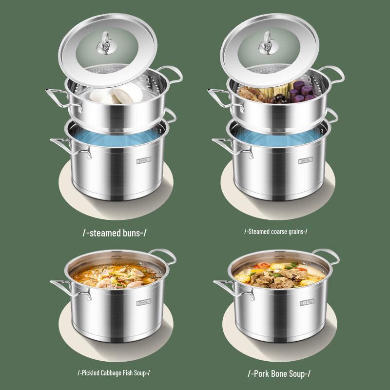 Bornice 26cm Stainless Steel Steamer Pot