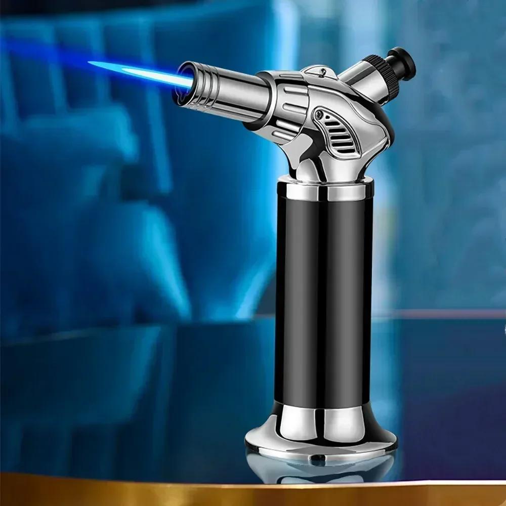 3- Fire Jet Flame Kitchen Metal Gun 1300°C Welding Torch Windproof Cooking BBQ Inflatable Butane Gas Cigar Lighter Outdoor 2024