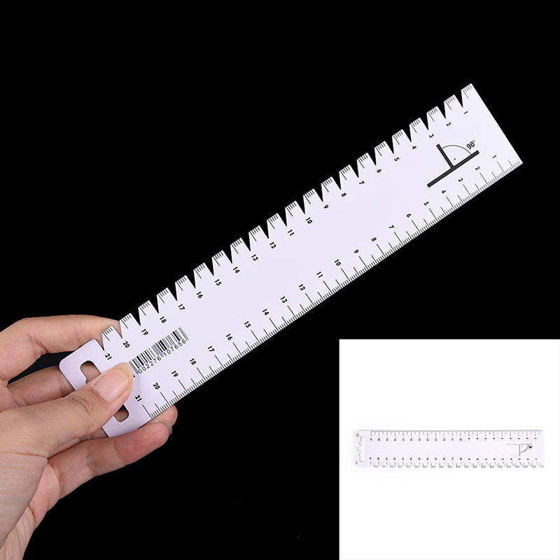1 ks 21cm ultratenké šicí pravítko na patchwork, prošívací nástroj, šicí příslušenství