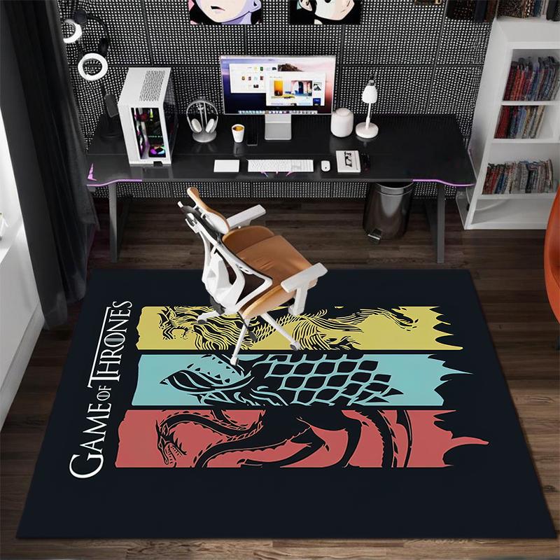 1Pc The Game Of Thrones Printed Rectangle Carpet, Home Door Mat, Outdoor Travel Protection Carpet A7