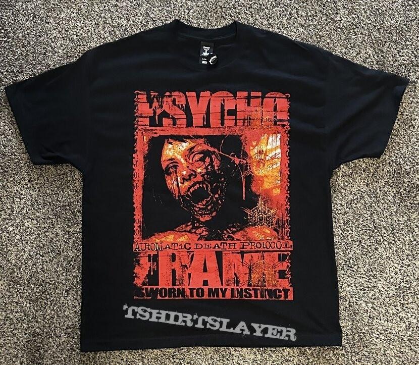 VTG Psycho-Frame Band Bone Crown Deformity Black Shirt S to 5XL SN937 XXXXL