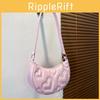 Stylish White Purple Black Orange Watermelon Pink Heart Embroidered Shoulder Bag
