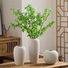 Large Retro Ceramic Floor Vase for Flower Arrangements - High-Temperature Porcelain Pottery for Living Room or Entrance.