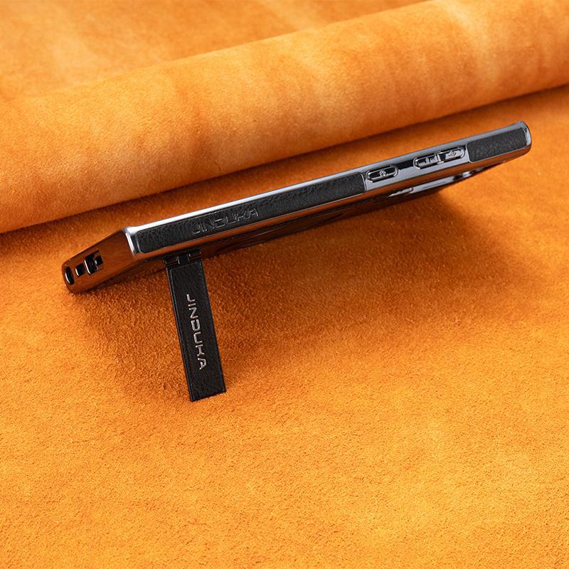 Suitable for Samsung S24ultra Mobile Phone Case Light Luxury 23+ Full-inclusive Magnetic Suction Anti-fall 23 Ultra Stand Business Leather Case