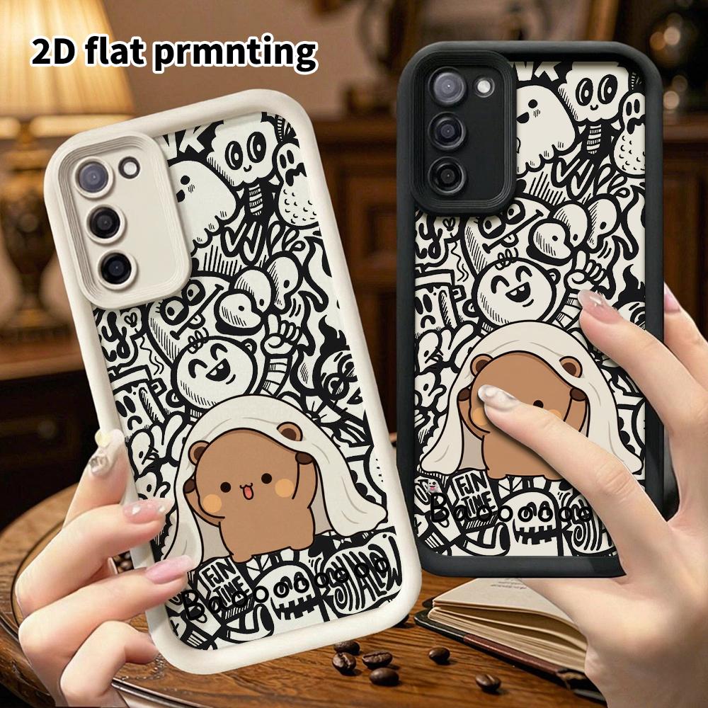 Phone Case: 2D Flat Samsung Galaxy A34 A35 M05 M06 S20 S22 S21 FE Plus 5G Protective Case, Cute and Quirky, Christmas and Halloween Gift