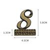 1PCS Relief Metal House Number with Magnet 5.8*4.5cm Door Number Apartment Door Numbers for Outdoor Hotel Home Mail Box Label
