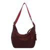 Zipper Leopard Print Crossbody Bag Large Capacity Adjustable Strap Dumpling Bag Polyester Lightweight Shoulder Pouch Women