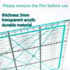 Yousheng 4Pcs Acrylic Quilting Ruler 4.5/6/9.5/12.5-Inch Square Fabric Cutting Patchwork Ruler with Clear Mark DIY Sewing Craft Projects Template