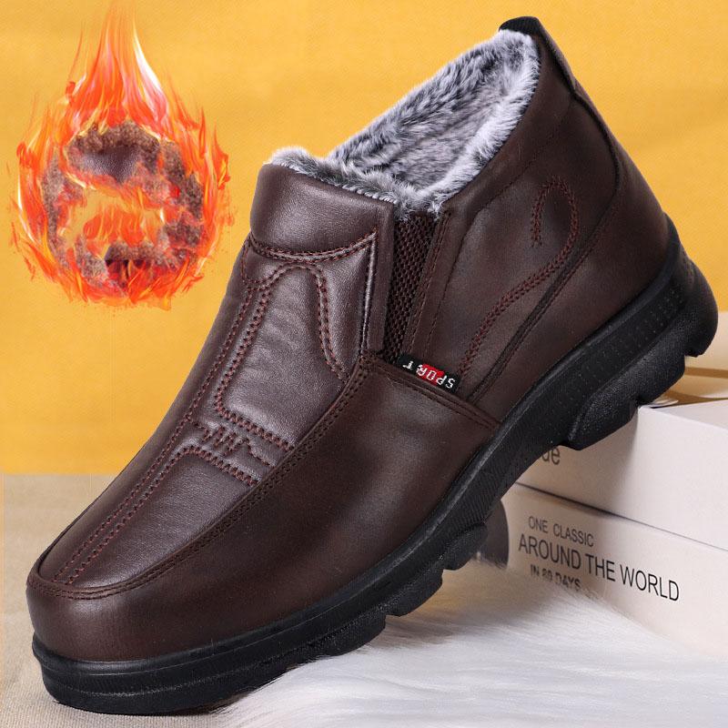 Boots Men's Snow Outdoor Men's Shoes Men's Winter Boots Hiking Ankle Boots Waterproof Men's Shoes Work Shoes Footwear