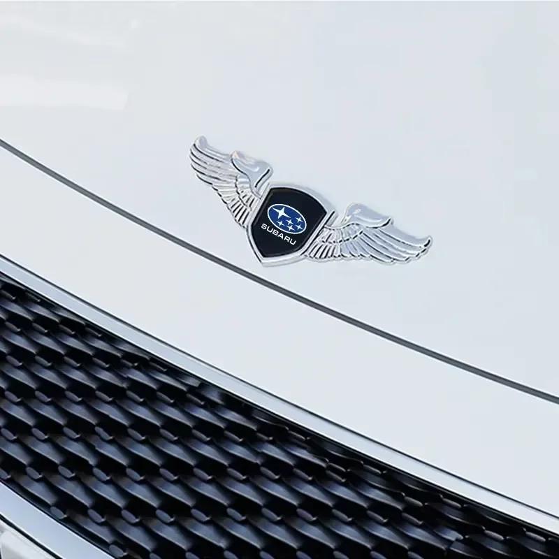 3D Car Front Bonnet Emblem For Subaru STI XV Forester BRZ Outback Impreza Crosstrek WRX Auto Rear Trunk Badge Sticker Decoration Y6