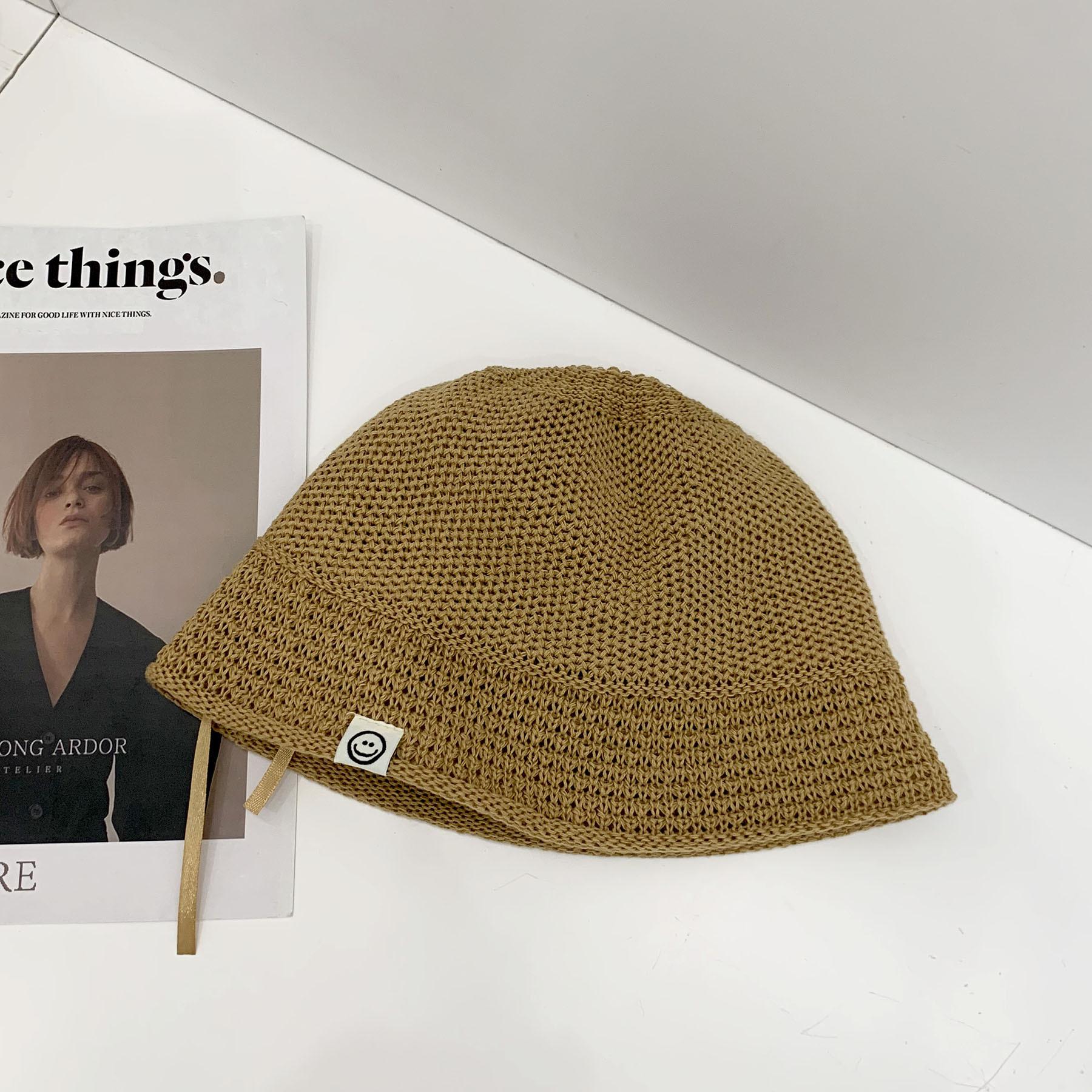 

Детская летняя корейская соломенная шляпа с зонтиком-ведром 58cm дубильная кора