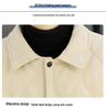 Men's Trendy Lapel Cotton Jacket: Thickened, Warm, Velvet-Padded Outerwear for Autumn and Winter.