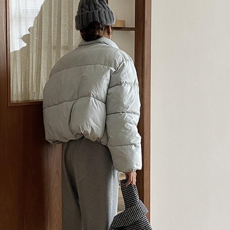 Autumn and Winter Women's Jacket Stand Collar Fashion Casual Short Style Female Student Windproof Warm Jacket Winter 7 Colors