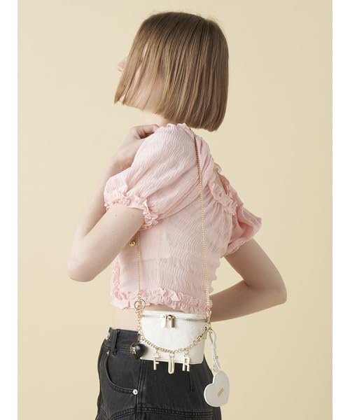 Furfur Ruffle Cut Blouse RWCT252051 Pink Women's