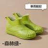 Fashion Rain Shoes Women's Summer Short Tube Students Wear Shell Head Non-slip Rain Boots Waterproof Shoes Rubber Shoes