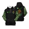 Mens Hooded Sweatshirt With 3D Digital Print Loose Fit Long Sleeve Pullover Fall Casual Wear