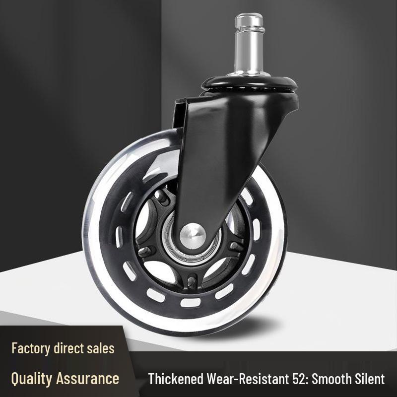 Universal Silent Swivel Chair Casters - Office & Computer Chair Accessory Wheels