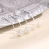 PONYKISS  Sterling Silver Knot Screw Buckle Puncture 25MM Drop Earrings for Women Fine  Minimalist Accessories
