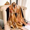High-quality Luxurious Silk Scarves Headband Scarfs Neck Scarf For Women Chain Silk Scarf Women's Decorative Shawl