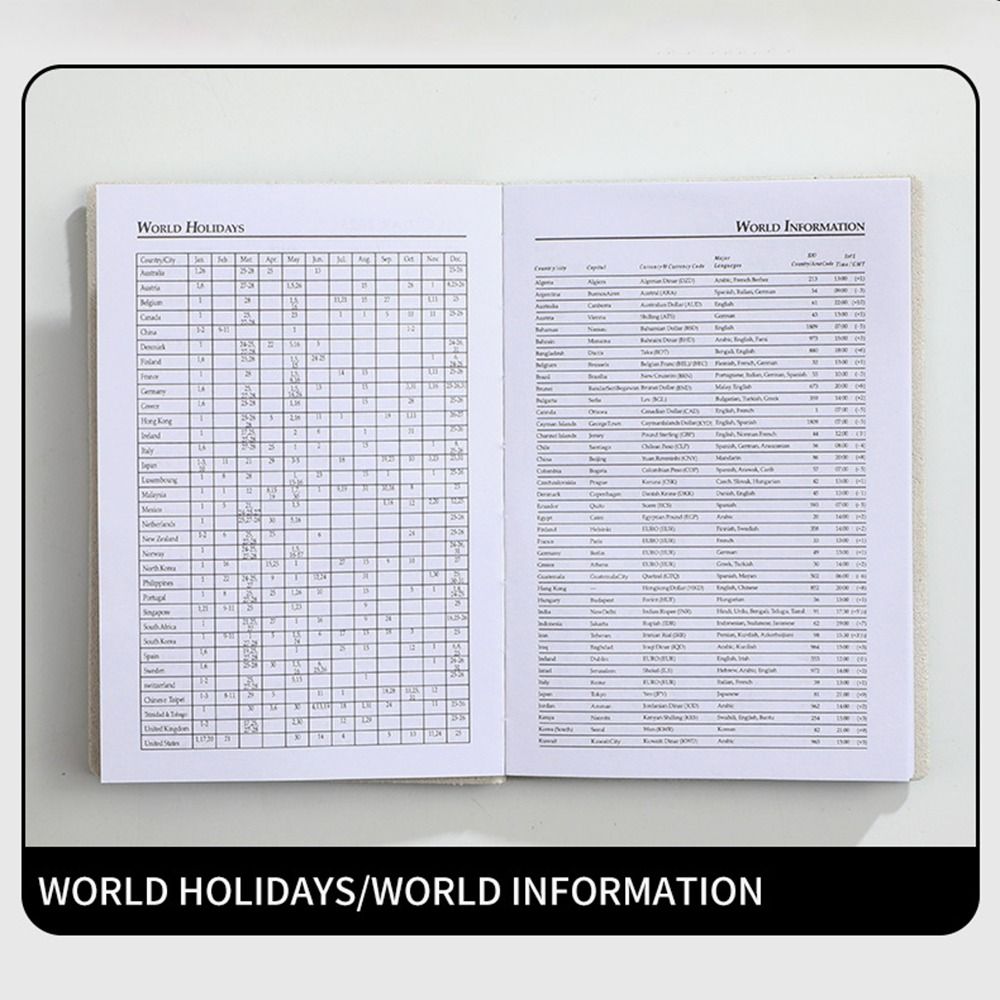 12 Months 2025 Schedule Planner Notepad To Do List Efficiency Plan Notebook  Business