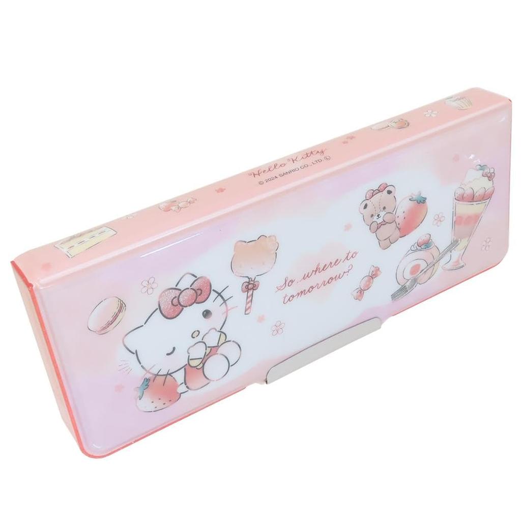 Hello Kitty Federmäppchen Öffnendes Stifteetui Sanrio Kamio Japan Schulanfangsbedarf Charakterartikel Online-Shopping - Zweiseitig - - - - -