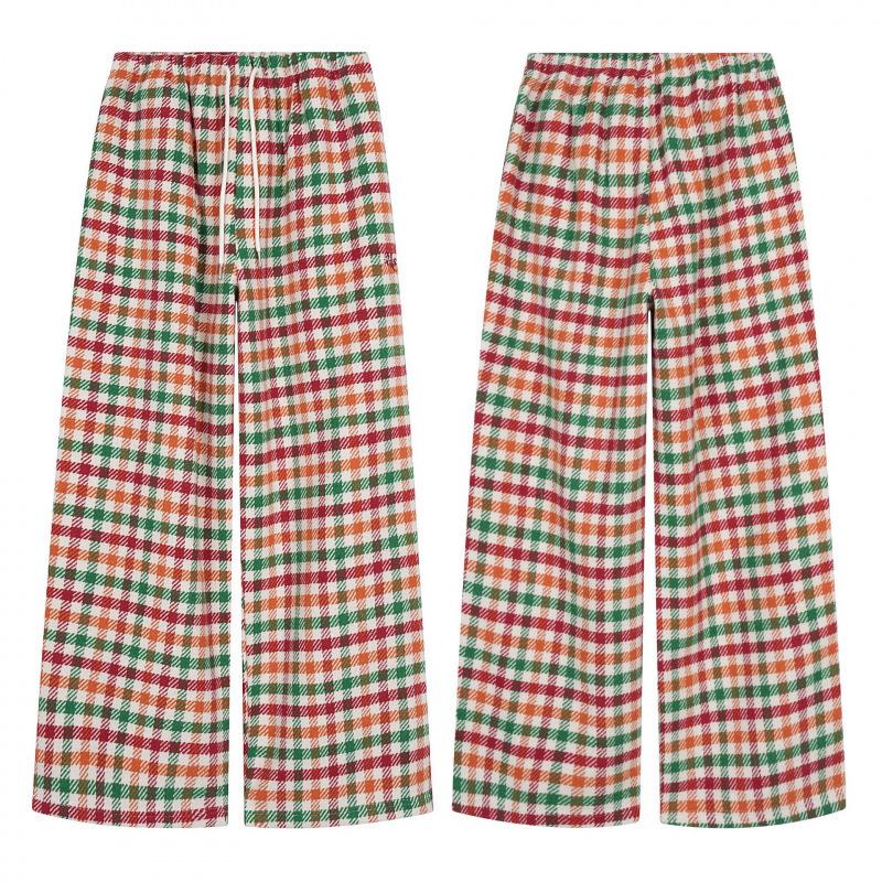 EON Spring 26 Women's Retro Rainbow Plaid Wide-Leg Pants