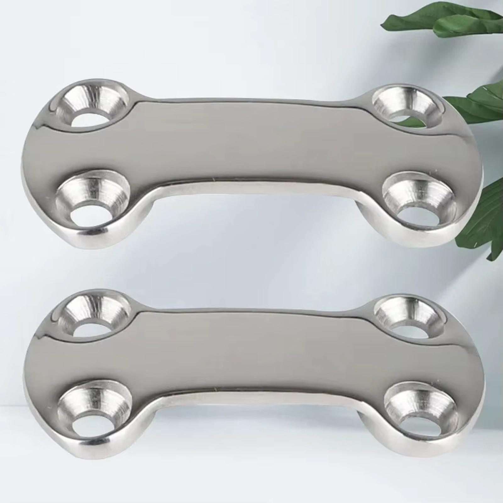 

/set Stainless Steel Pad Eye Plate Tie Down Loops For Sailing Surfing Accessories One Size