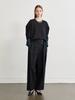 Leuiel Puff Sleeve Crop Sweatshirt_Black