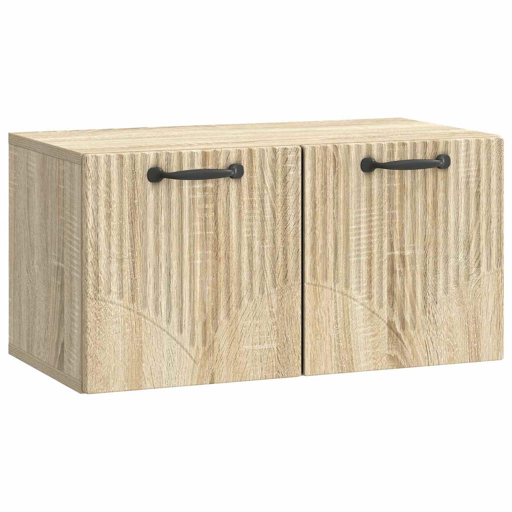 Wall Mounted TV Cabinet in Sonoma Oak 59.5 x 31 x 30 cm