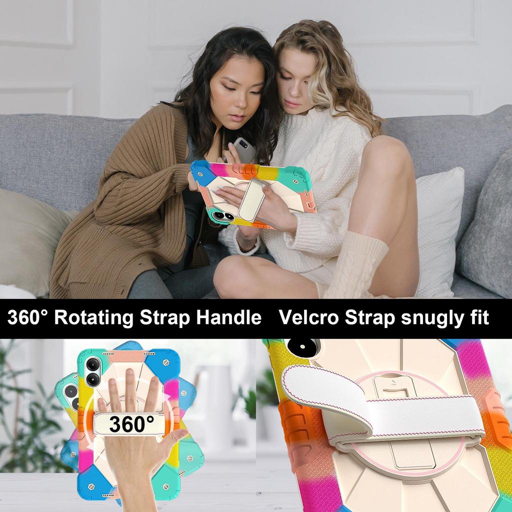 Compatible with Redmi Pro 12.1-inch, Redmi SE 8.7, and Redmi Pad 2: Tablet Case with Hand Strap & Stand.