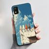Case For Itel A17 Bumper Soft Silicone Jelly Black Case Trendy Style Painted Pattern Funny Milk Tea Rabbit Shockproof Cover