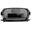 RSQ3 Style Front Honeycomb Grill Grille 8U0853653M Fit Q3 2016-2018 Gloss Black