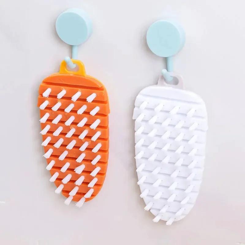 1pcs Function Flexible Cleaning Brush Fruit and Vegetable Brush Cleaning Vegetables Kitchen Fruit and Vegetable Brush