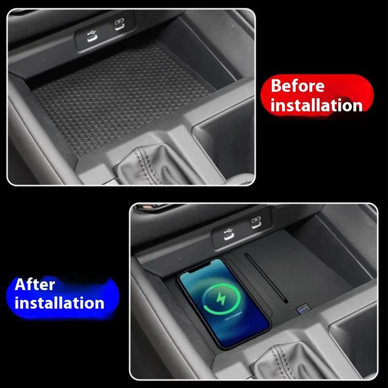 2 DIN The Latest For Honda Accord 11 2022 2023 2024 2025 Car center console phone fast wireless charger plate charging holder